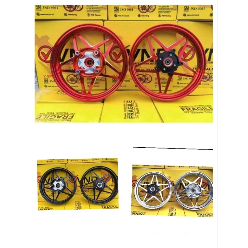 VELG RACING VND V SPEED V1 PCX 160 CBS/PCX 160 ABS UKURAN 185/215-14