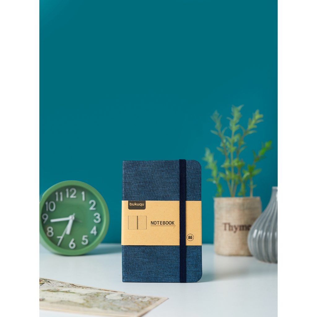 

bukuqu Denim Notebook Uk A6 Navy, Plain