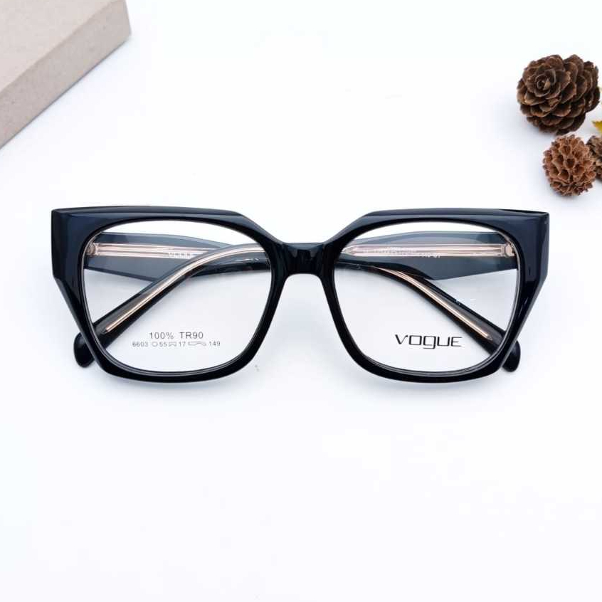 [COD] - Frame Kacamata Hitam / Kacamata Fashion VOGUE 6603 Lensa Anti Radiasi Premium
