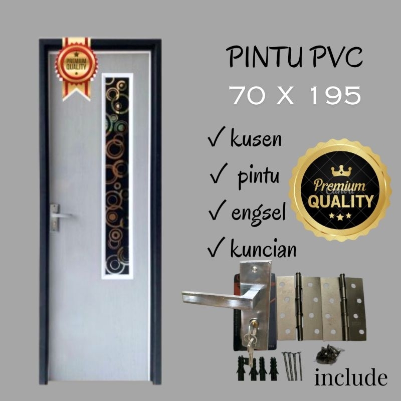 Pintu PVC Kamar Mandi Anti Air - Desain Minimalis & Modern