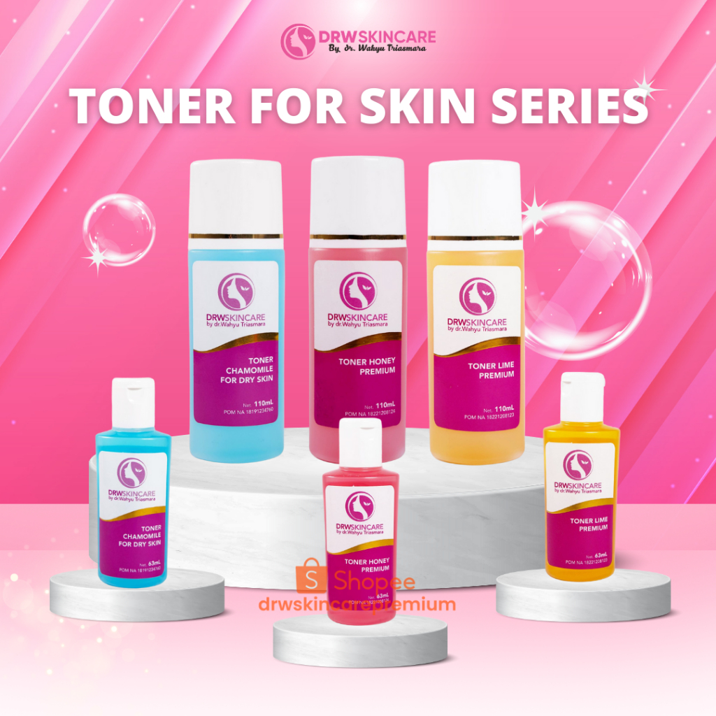 TONER DRW SKINCARE PREMIUM, PELEMBAB WAJAH UNTUK WAJAH MENGELUPAS, BERSISIK, KERING DAN KUSAM
