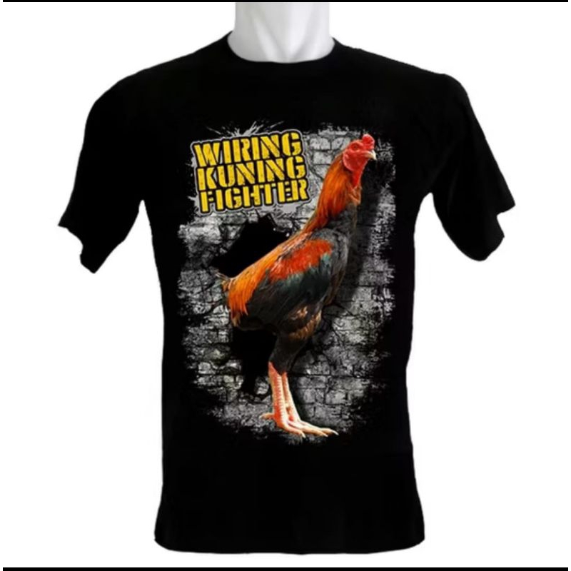KAOS WIRING KUNING FIGHTER AYAM BANGKOK