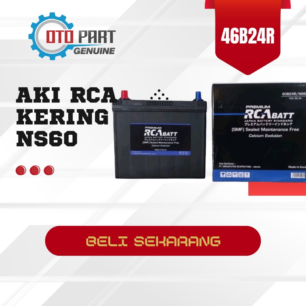 AKI RCA KERING NS60 (46B24R) Premium RCA batt ASLI 100%