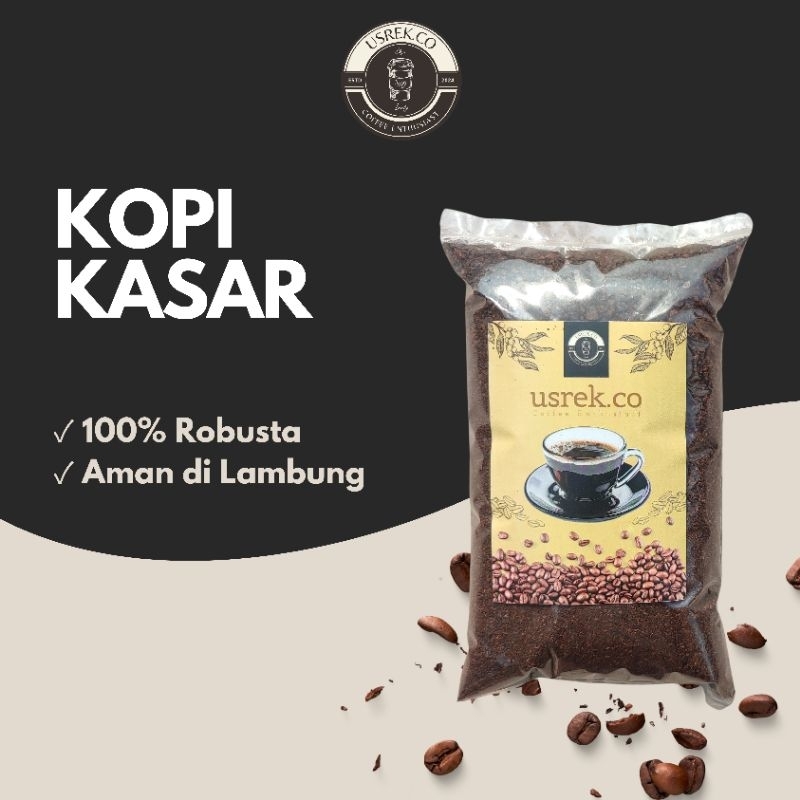 

Kopi Bubuk Kasar Robusta 100% | Kopi Kasar Gresik 200 Gram