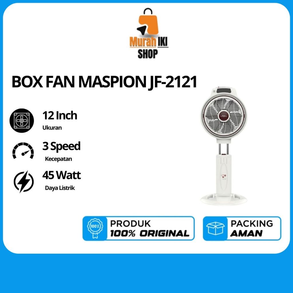 KIPAS ANGIN MASPION 2IN1 12 INC JF-2121