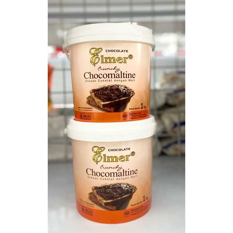 

Elmer crunchy chocomaltine 1kg olesan coklat dengan malt