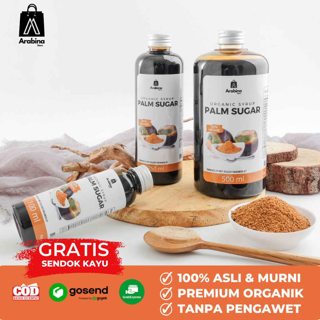 

Arabina Gula Aren Organik Asli Original Cair Bubuk