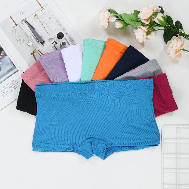 RB1 Boxer wanita 10 PCS SHOT OLAHRAGA/SHOT DEWASA PRIA DAN WANITA CELANA PENDEK WANITA//CELANA