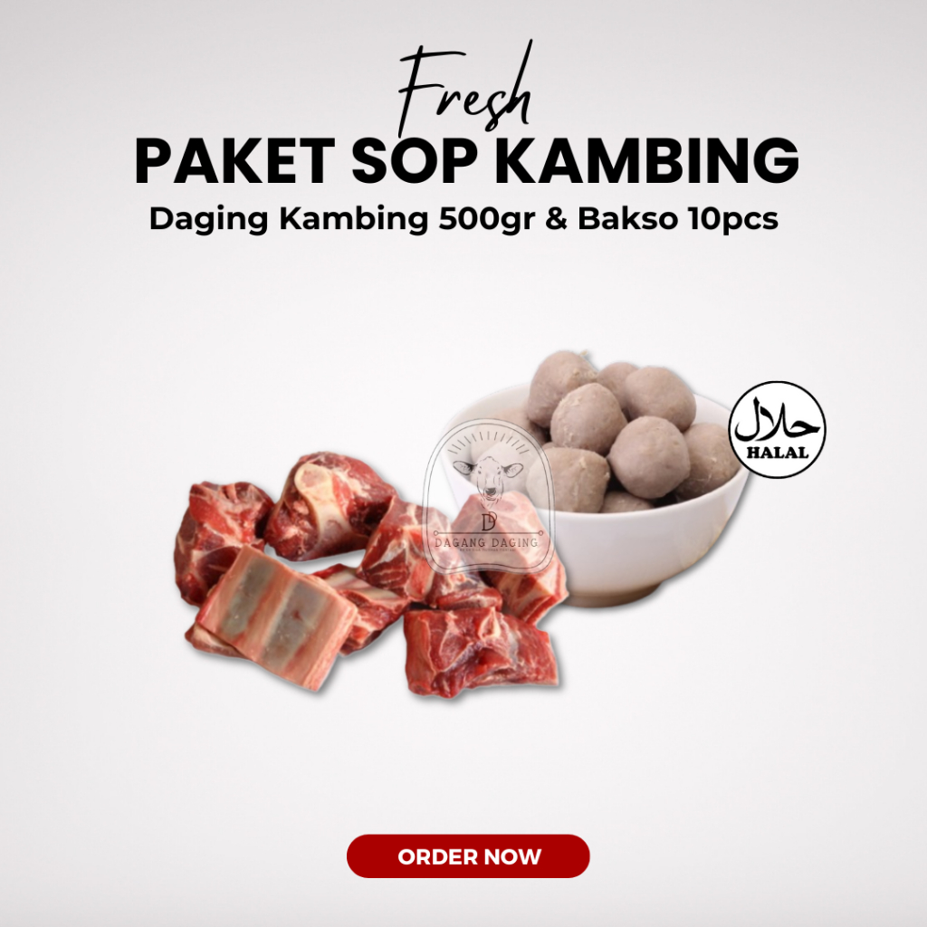 

Promo Bundling - Daging Kambing 500gr + Bakso 10pcs