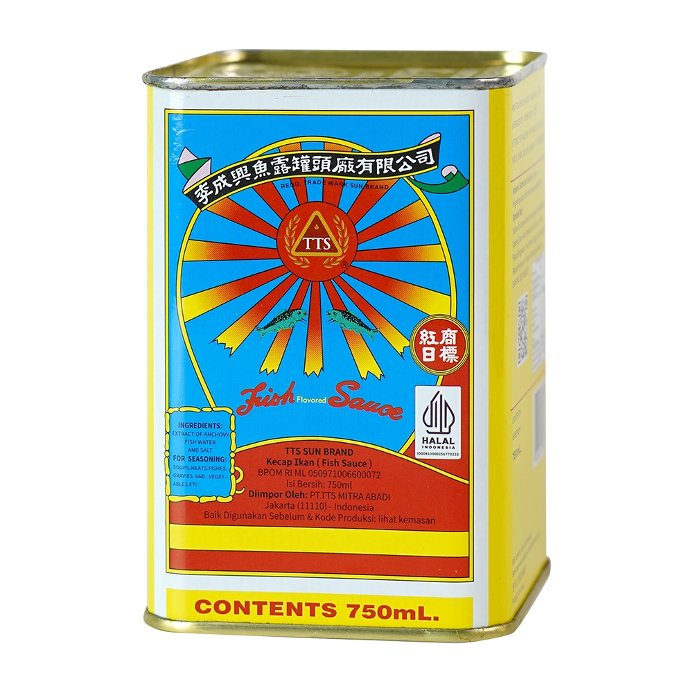 

Kecap Asin Cap Matahari Kaleng No. 1(Impor) TTS SUN BRAND 750 ml