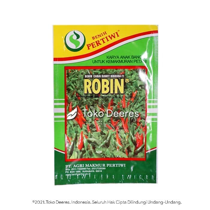 BENIH CABAI RAWIT HIJAU ROBIN F1 BIBIT CABE UNGGUL 10 GRAM BENIH PERTIWI