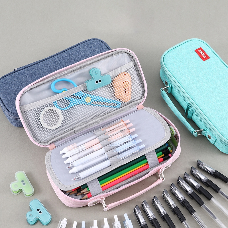 

gk Tempat Pensil Berkapasitas Besar Tempat Pensil Pencil Case Large Capacity Transparan Kantong