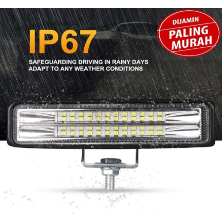 LED BAR WORK LIGHT 24 TITIK CWL LAMPU TEMBAK SOROT 12-24 VOLT