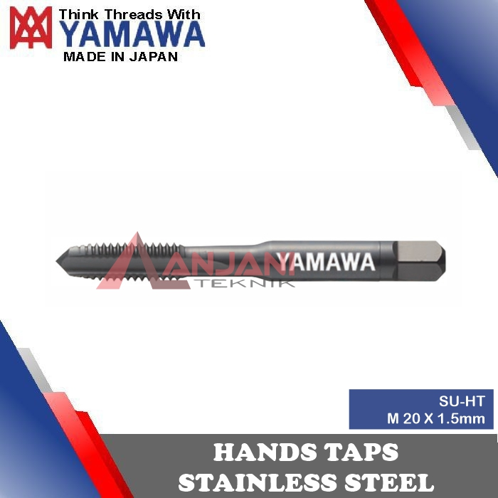 YAMAWA HAND TAP STAINLESS STEEL M 20 x 1.5 mm HANDTAP SU-HT M20x1.5 20x1.5 M20 SS