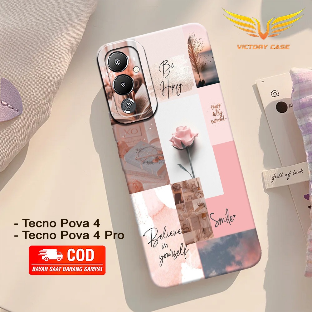 New Aesthetic Case - Softcase Tecno Pova 4 / Pova 4 Pro - Terbaru - Case Hp Tecno Pova 4 / Pova 4 Pr