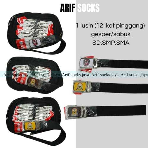 (Grosir) 1 Lusin sabuk gesper ikat pinggang Anak sekolah SD SMP SMA Ikat pinggang Anak  sekolah SD S