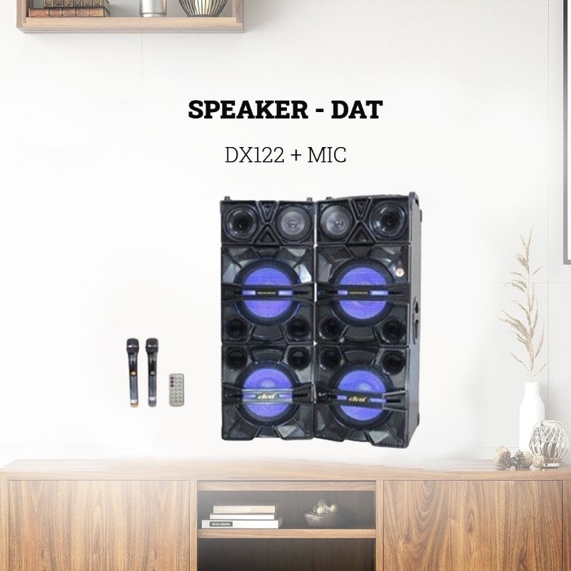 Speaker aktif DAT 12 inch Dx122 dengan mic