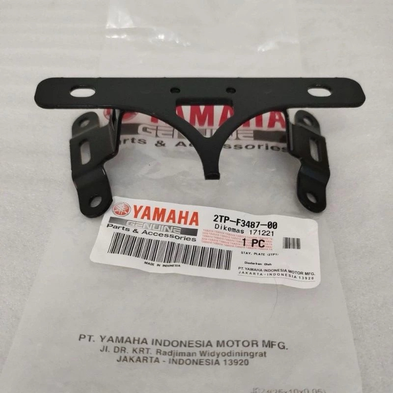 Bracket Dudukan Plat Nomor Nopol Depan Vixion New Advance 2015-2016 Original Yamaha