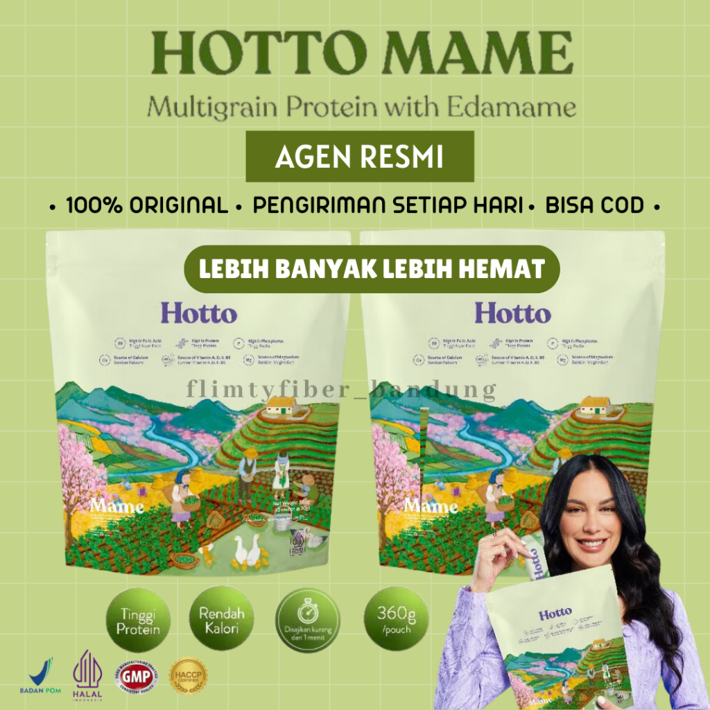 

Hotto Mame Protein Multigrain with Edamame (1 Pouch Isi 12 Sachet) Superfood READY Purto Meal Replacement Sereal Replacment Makanan Pengganti Sarapan Kacang Fiber Gym Masa Otot Pencernaan Menurunkan Berat Badan Edame Bandung Halal BPOM Official Store