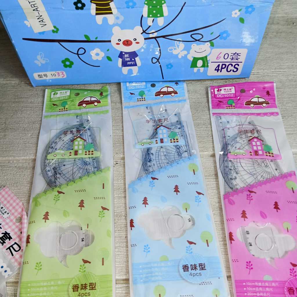 

Penggaris Set Fashion Ruler / Ruler Set 4 Akrilik gambar random
