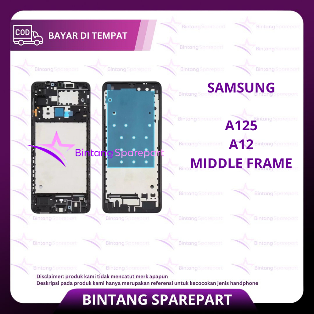 MIDDLE FRAME LCD SAMSUNG A125 ( GALAXY A12 )