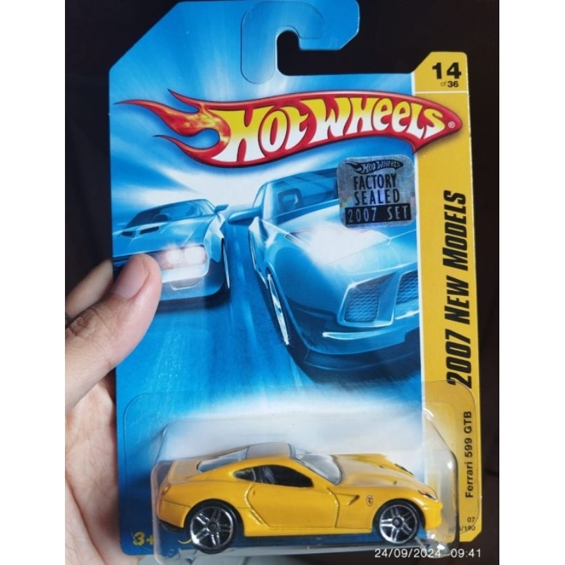 Hotwheels Ferrari 599 Kuning GTB New Models Factory Sealed 2007