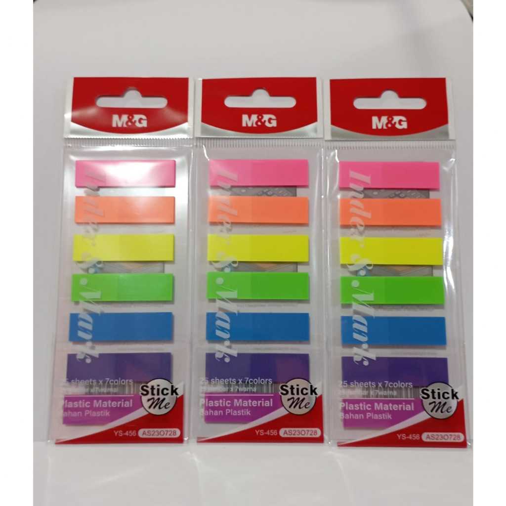 

PembatasBukuM&G/7colorx25pcsPlastik Material