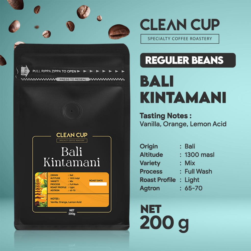 

Kopi Clean Cup Bali Kintamani Arabica Whole Bean