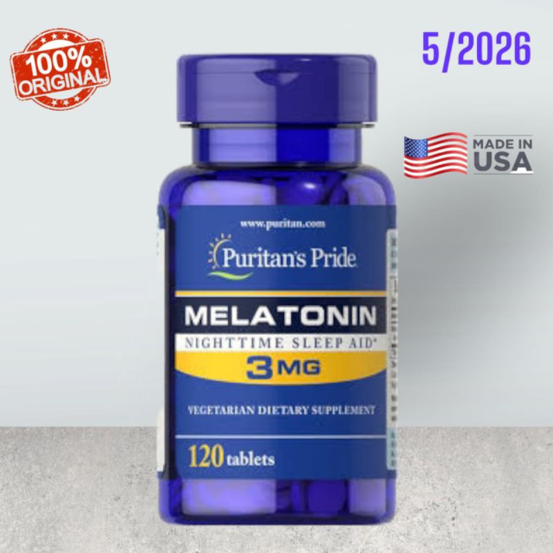 

Puritan Melatonin 3 mg 3mg 120 Tablet