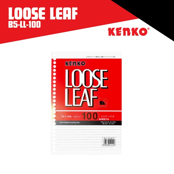 

(PAK) Loose Leaf Kenko B5-100 / Kenko 2670 Ukuran B5 Isi 100 Lembar / Loose Leaf B5-LL 100-2670