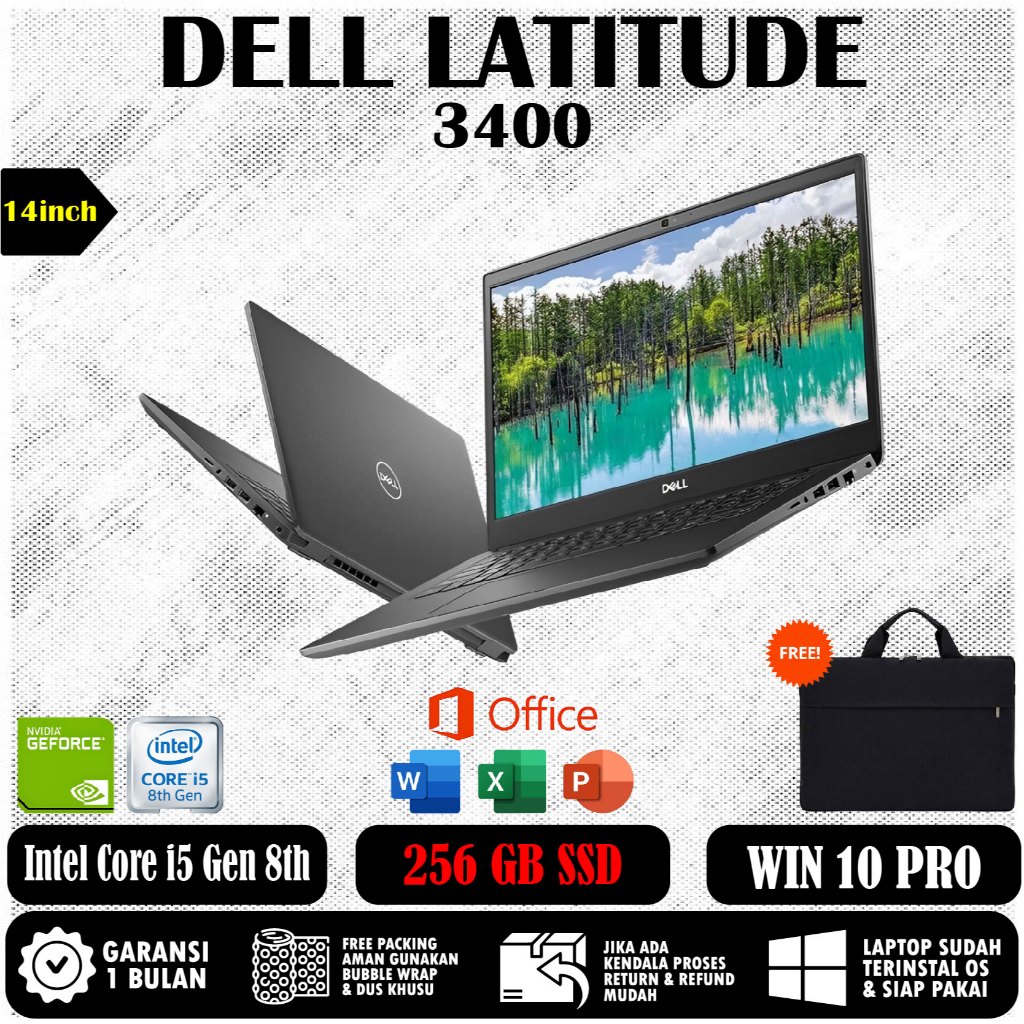 Dell Latitude 3400 [ Planet Games ] Core i5 - Gen 10 Office/editing Recomended