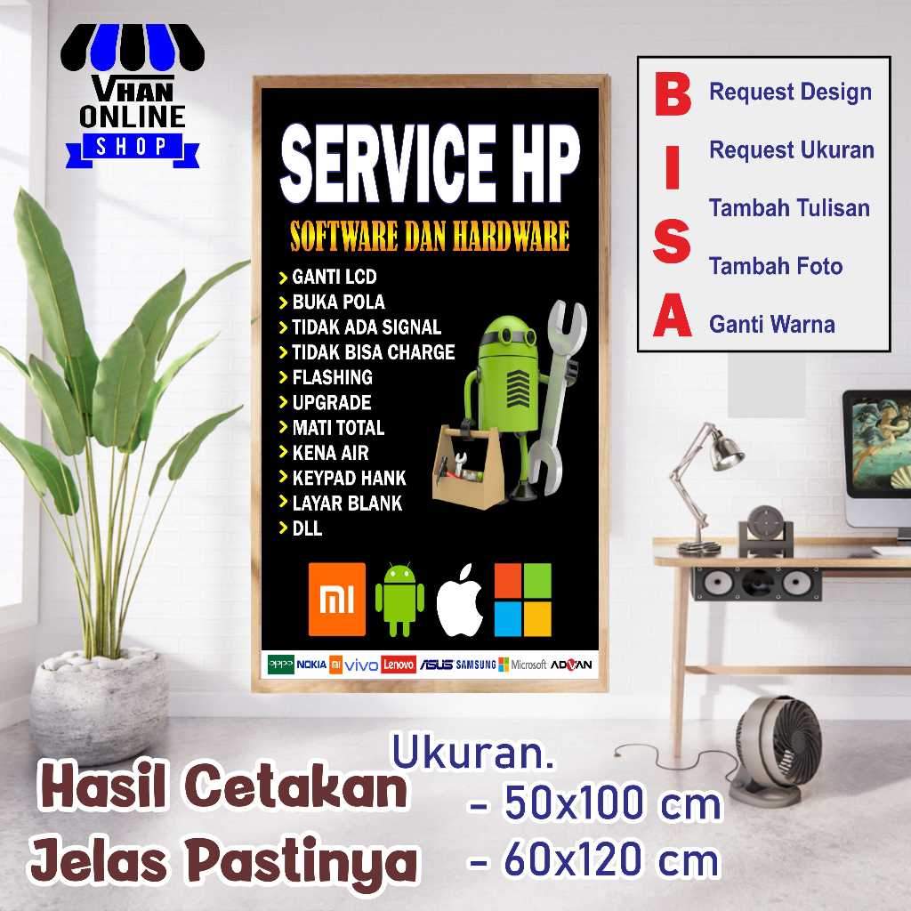 Spanduk Banner Keren Service HP Murah Bagus