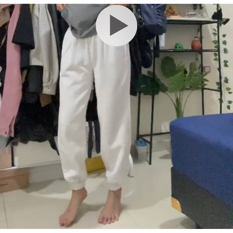 joger putih + celana putih