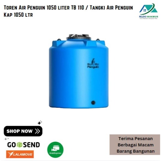 Toren Air Penguin 1050 liter TB 110 / Tangki Air Penguin Kap 1050 ltr