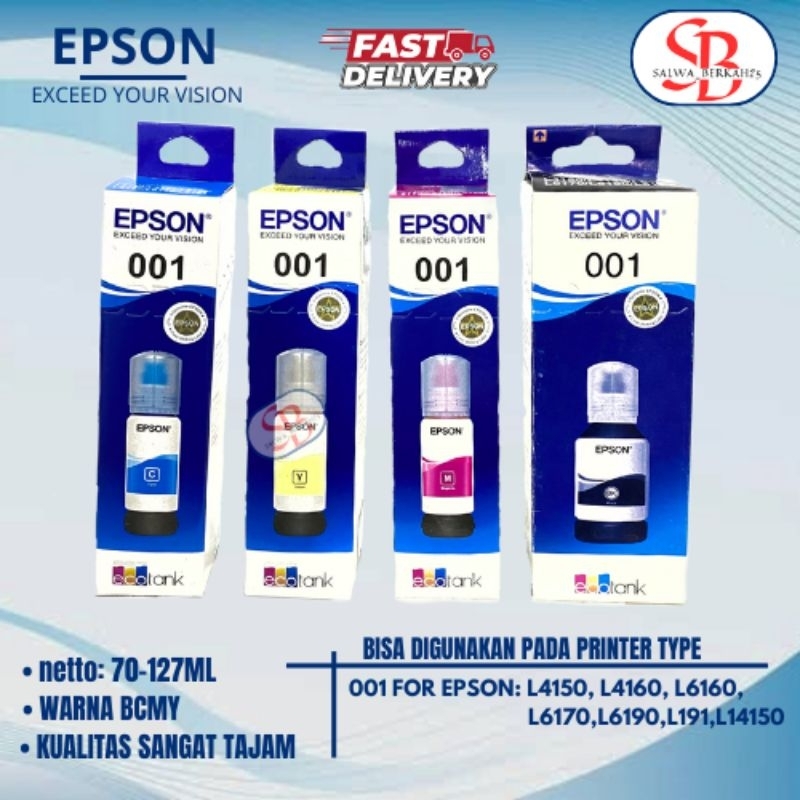 TINTA EPSON 001 ORIGINAL COLORS AND BLACK/ EPPSON 001