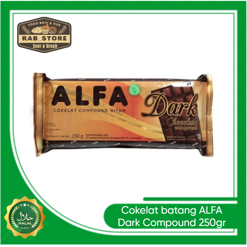 

Coklat Batang Alfa Dark Compund 250gr