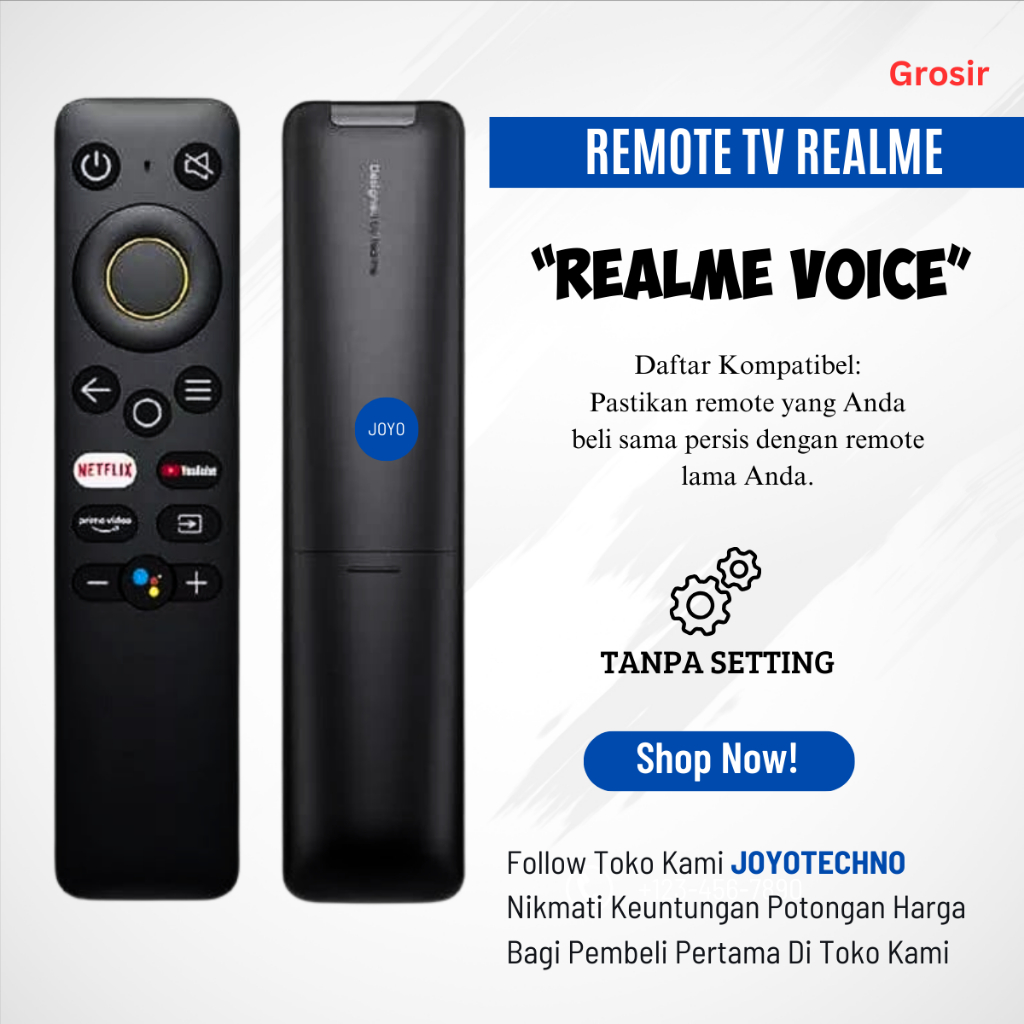 Remote Realme TV Voice Google Assistant Original Remote Realme Smart Android TV 32" 43" 50" Inch