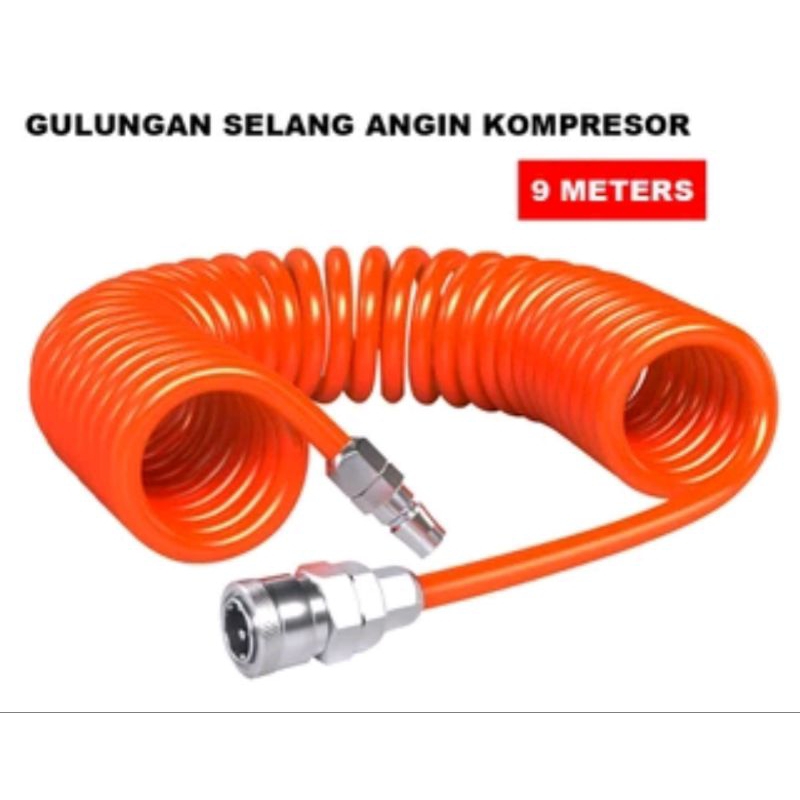 Selang kompresor spiral 9 meter