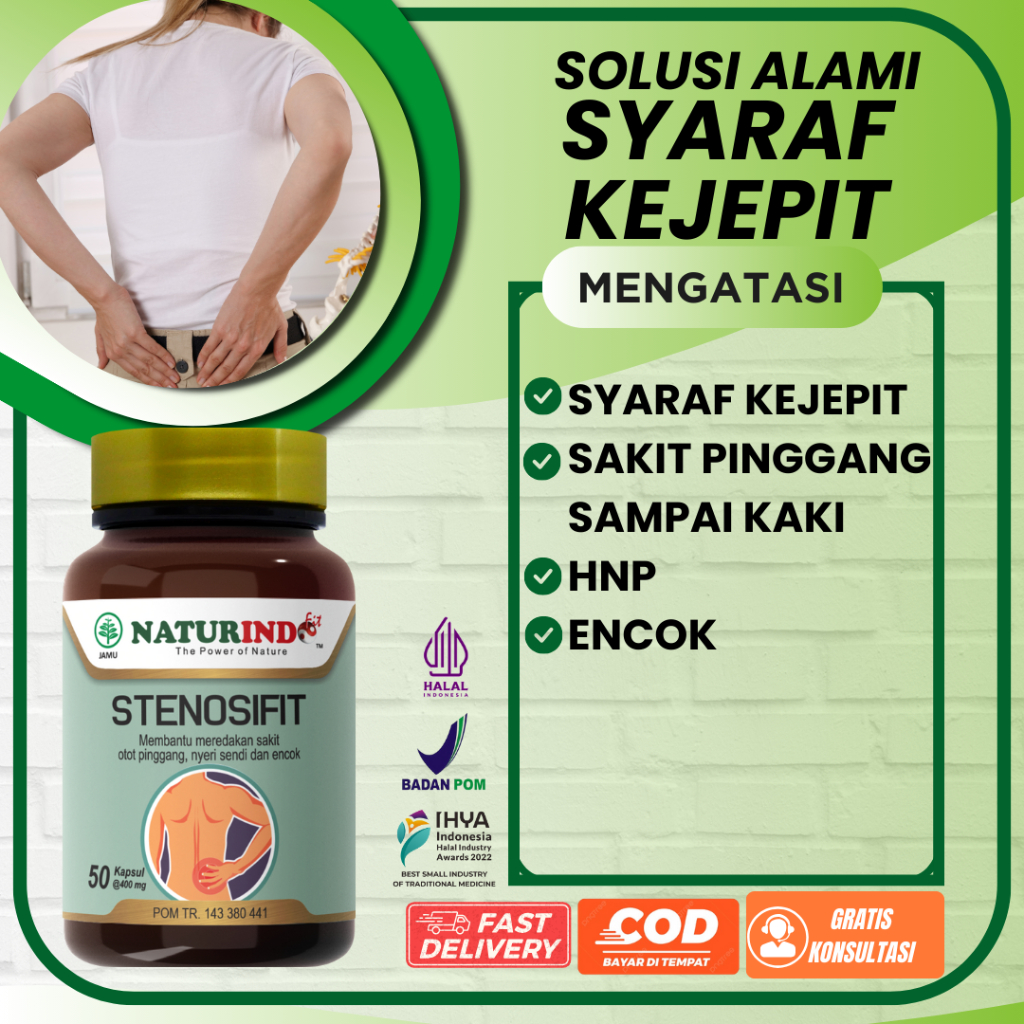 Obat Sakit Pinggang Syaraf Kejepit Jamu Pegal Linu Encok Nyeri Punggung Belakang