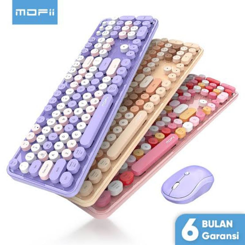MOFII WIRELESS KEYBOARD DAN MOUSE - MOFII SWEET - BUKAN YANG SERI WIRED