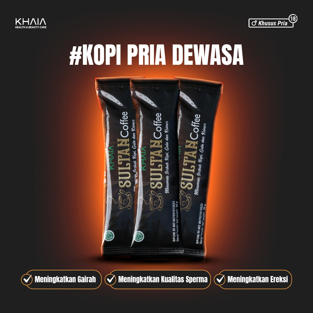 

(Asli) 1 Box 10 Sachet Kopi Sultan Khaia Coffee Hitam Bubuk Herbal Ginseng Stamina Minuman Original