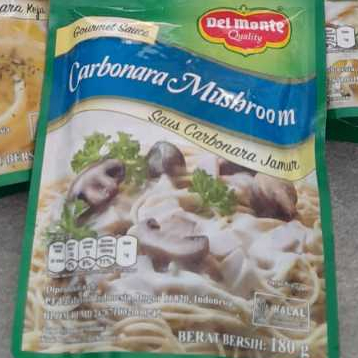 

TERMURAH DELMONTE SAUCE CARBONARA MUSHROOM ENAK 180 GRAM