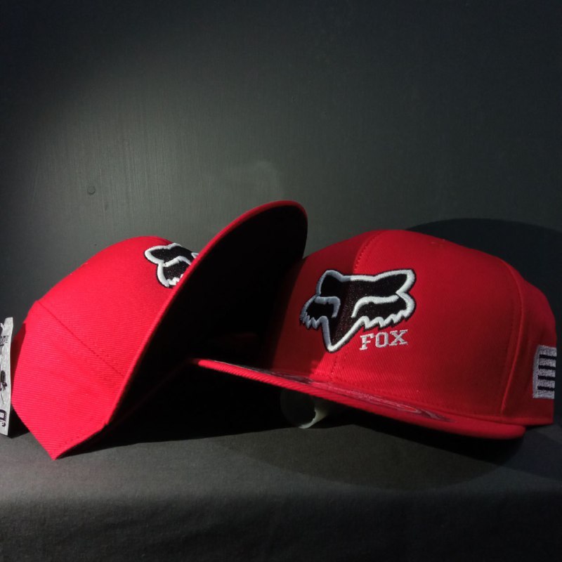 Topi Logo FOX Merah/ 237/ Topi Snapback FOX/ Topi Snapback/ Topi Racing/ Topi Motocross