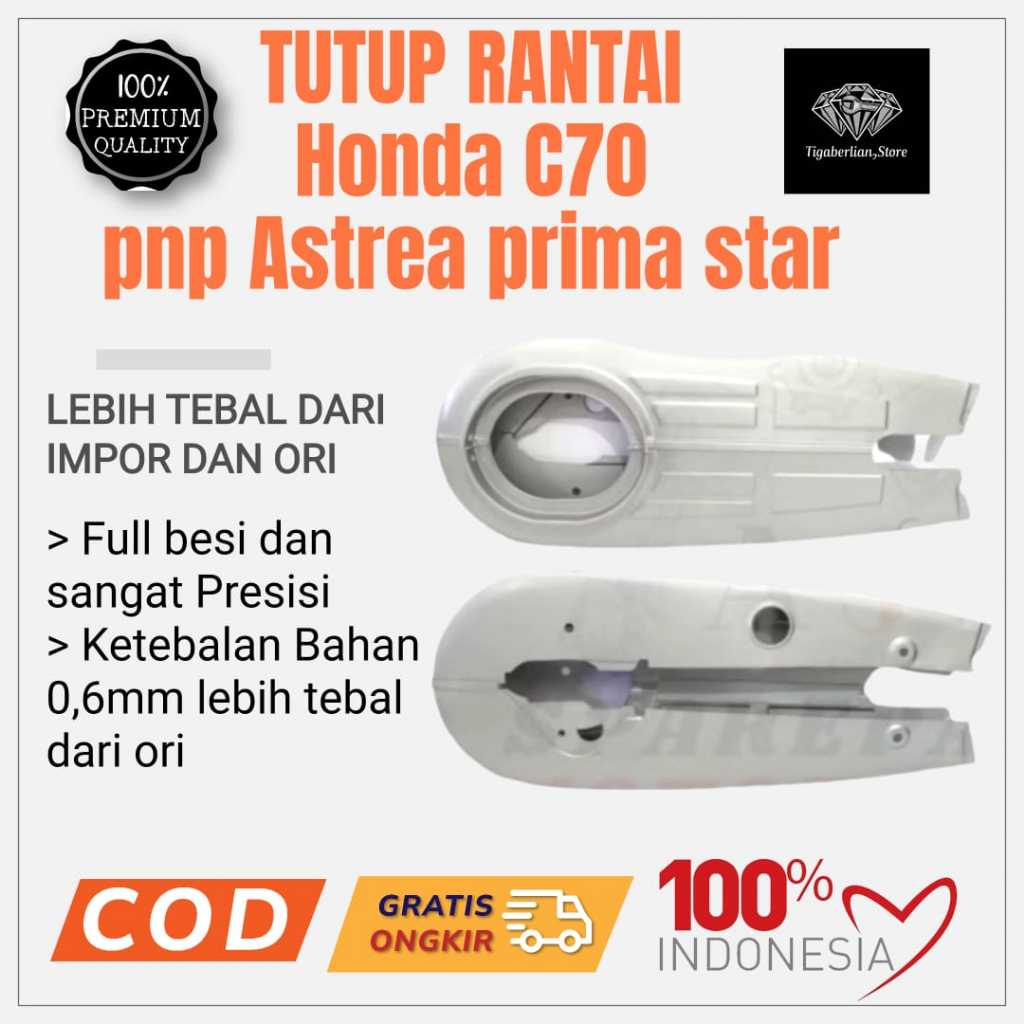 Katengkas Stengkas Tutup Rantai Rante Honda C70 Astrea Prima Star Model Ori lebih tebal Murah