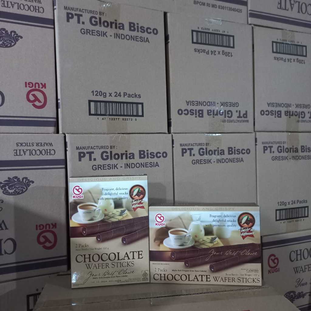 

Lezatoz_Genz Kugi Wafer Stick 100 Gram 1 Dus Isi 24 Pcs