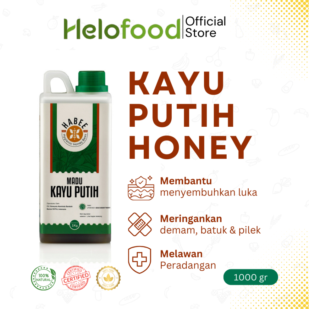 

Madu Kayu Putih Asli Cajuput Helofood