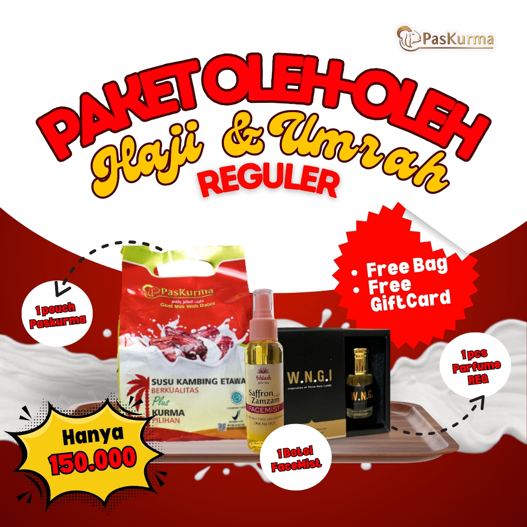 

[PAKET REGULER] OLEH-OLEH HAJI DAN UMRAH - Produk Berkualitas dan Menyehatkan [3 item]