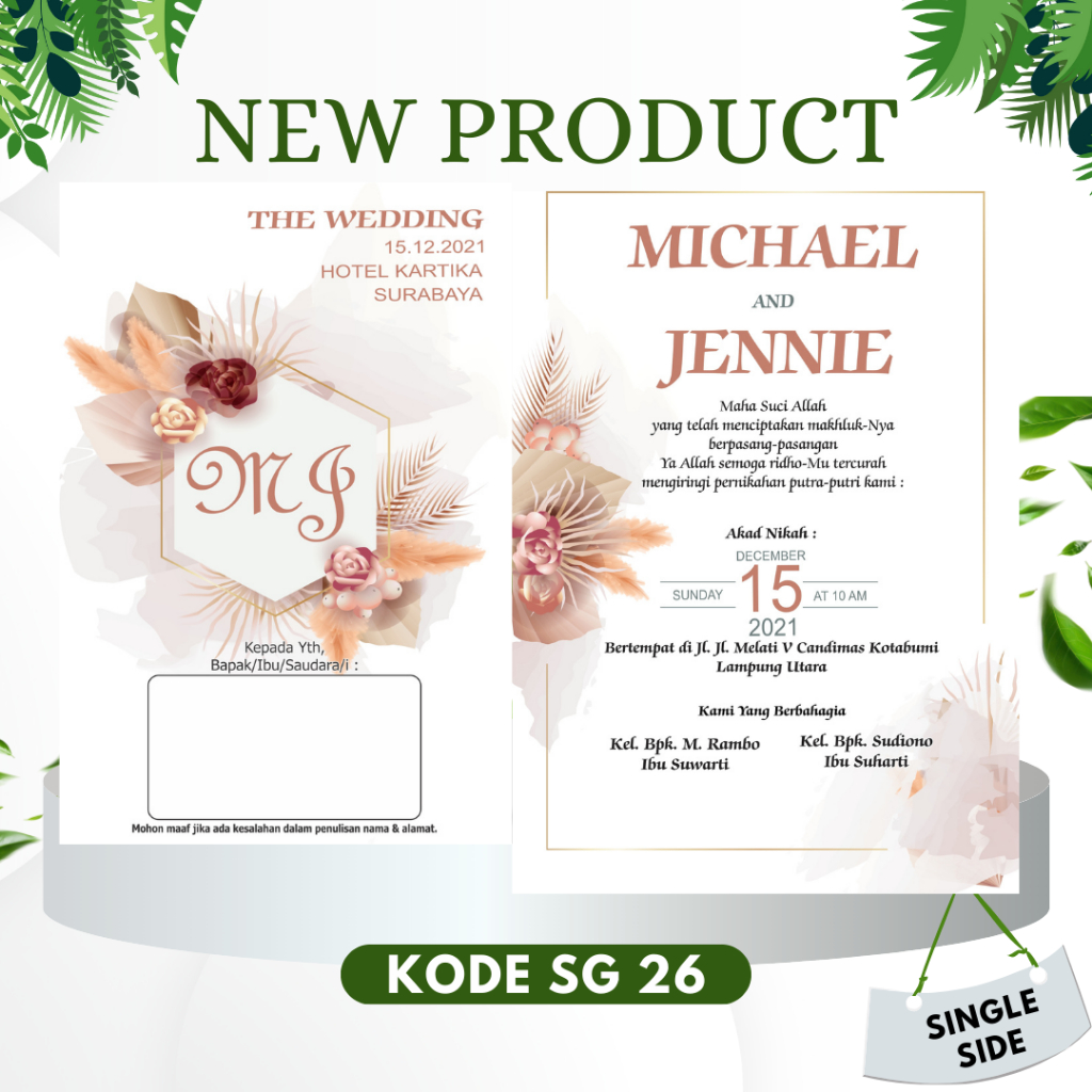 UNDANGAN PERNIKAHAN (SG26-elegant-engagement-invitation-template)