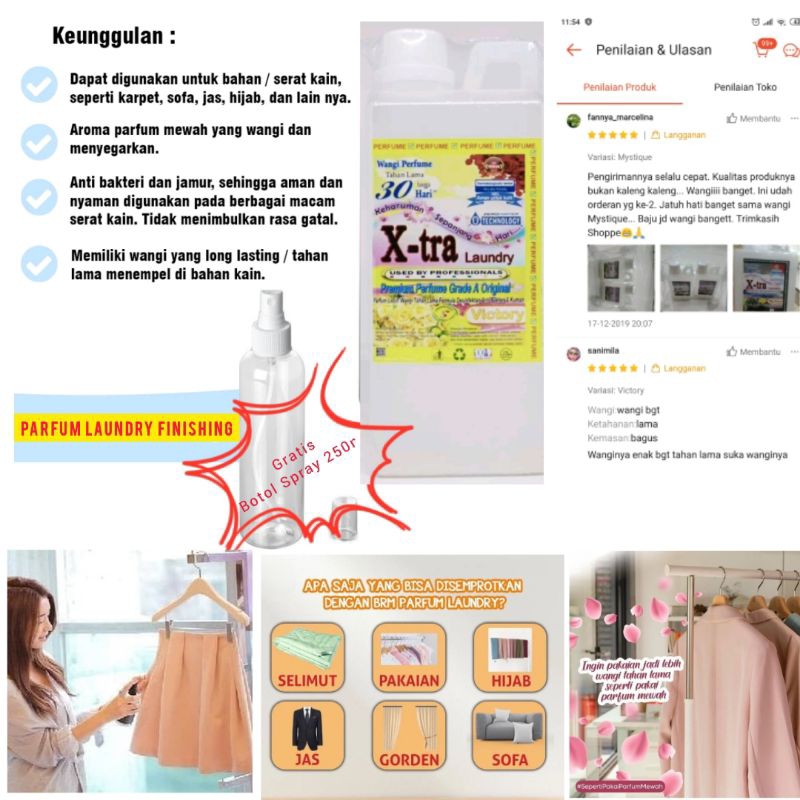 garansi wangi xtra laundry high class parfum laundry parfum finishing laundry profesional franchise 