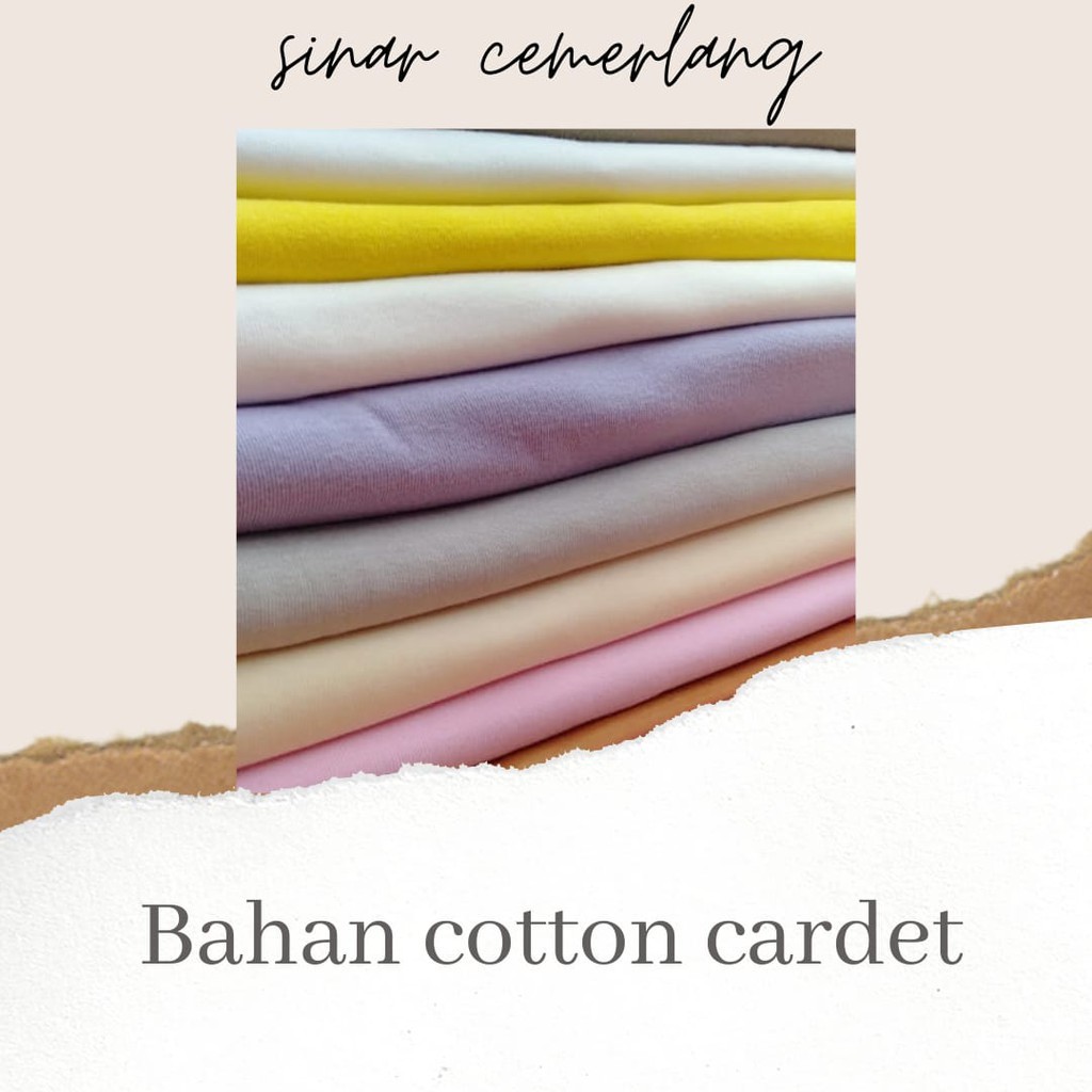 Kain kaos cotton cardet24s warna muda | Kain bahan kaos katun